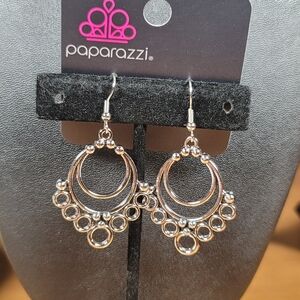 Paparazzi Chic Silver Earrings